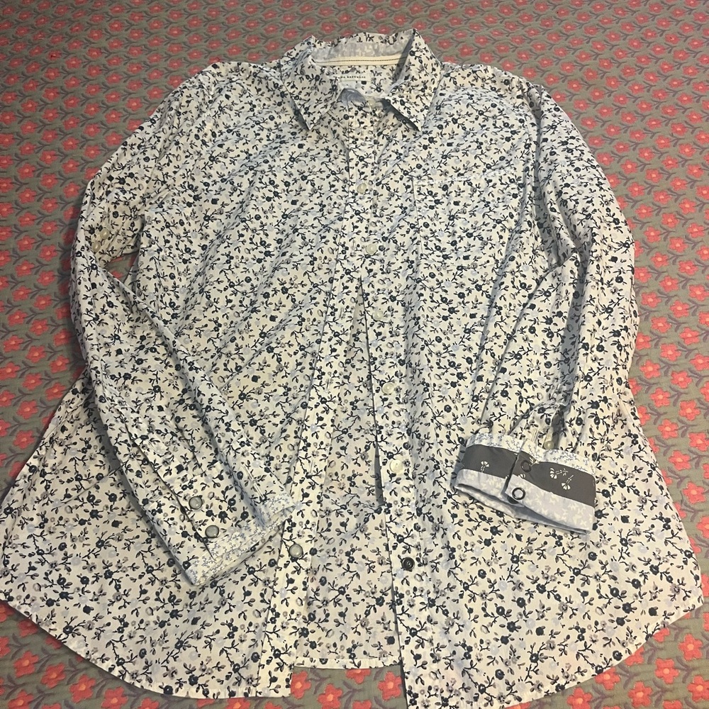WBlue Floral Shirt